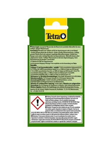 Tetra Crypto - tavolette fertilizzanti per...