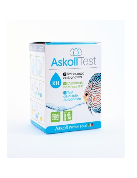 Askoll Test KH per la Misurazione della Durezza Carbonatica in acqua dolce e marina