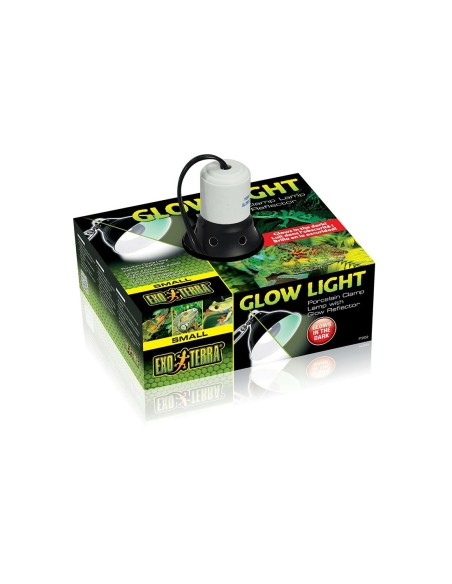Exoterra Glow Light - Portalampada in Porcellana con Morsetto