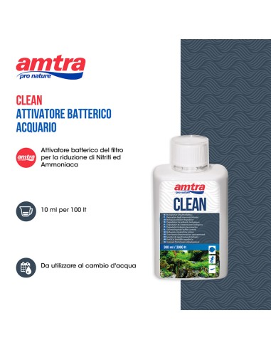 Attivatore batterico per acquario – AMTRA CLEAN...