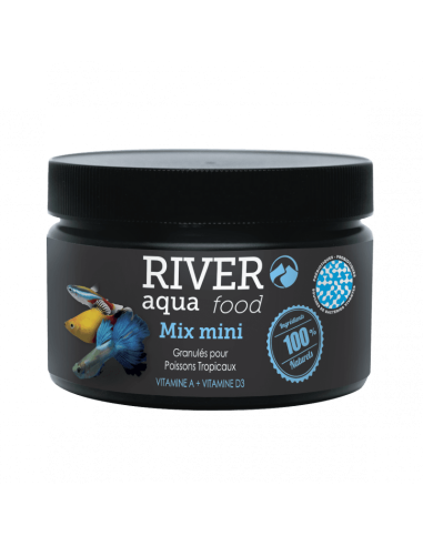 Mangime granulato per piccoli pesci River Aqua...