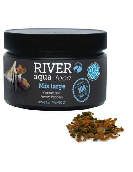 Mangime con vitamine per pesci tropicali grandi - Mix Large - River Aqua Food