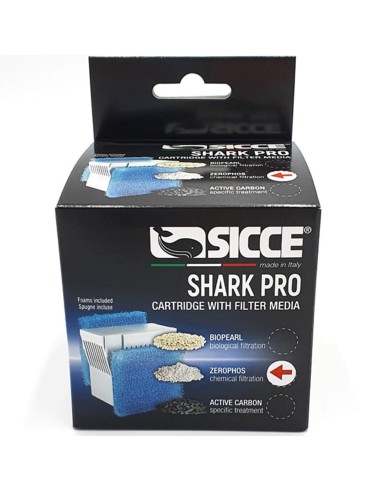 Sicce cartuccia Zerophos + spugne Shark Pro