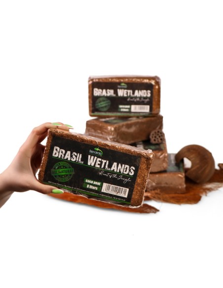 Terrario Brasil Wetlands 7l - substrato in fibra di cocco