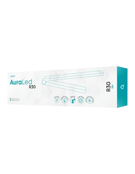 AQPET - AuraLed R50 Bianca 16watt - Plafoniera LED Pieghevole Ultrasottile per Acquari d'Acqua Dolce
