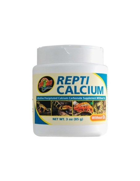 Zoo Med Repti Calcium senza vitamina D3 - integratore di calcio privo di fosforo per rettili e anfibi