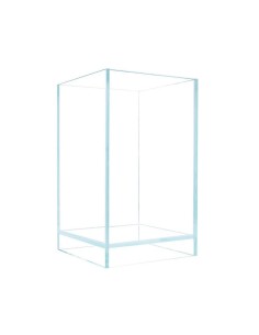 AQPet Kubic 15 Air - vasca in vetro Extrachiaro cm15×15×23h con coperchio