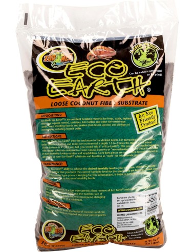 Zoo Med Eco earth - Substrato per  terrari 8.8Lt.