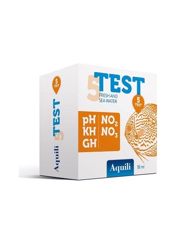 Aquili Test 5 in 1 pH – GH – KH – NO2 - NO3 a...