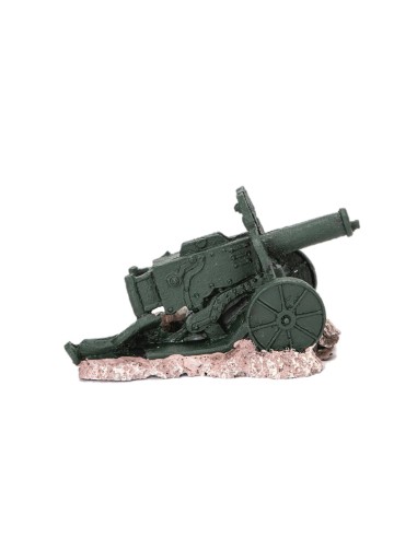 Decorazione in resina - Cannone grigio verde...