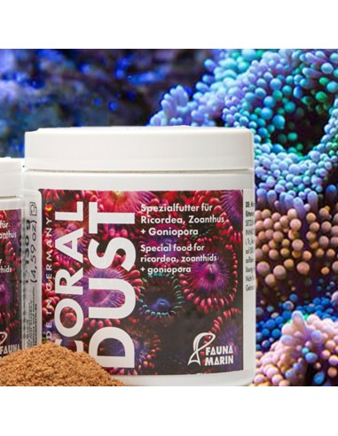 Fauna Marin Coral Dust Alimento per Coralli Lps, Zooanthus, Ricordea in polvere 50g