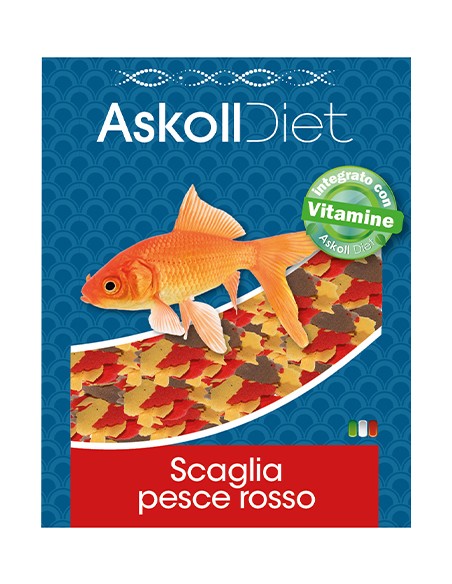 Scaglia per Pesce Rosso Askoll Diet- Alimento in Fiocchi per Pesci d' Acqua Fredda