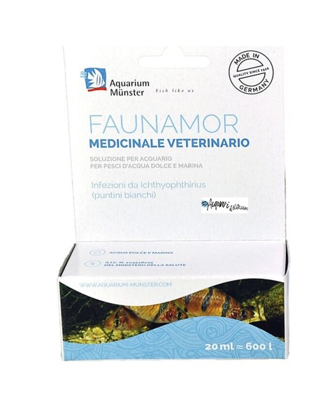 Faunamor 20 ml. - Soluzione per la "malattia dei puntini bianchi"