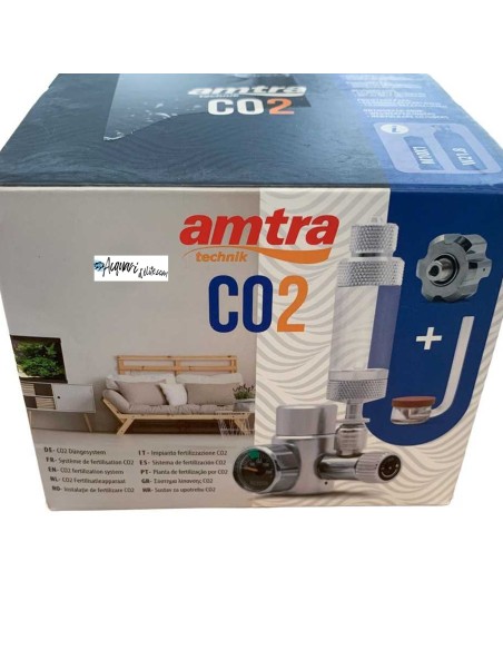 AMTRA CO2 SYSTEM PRO - Riduttore di Pressione Doppio Attacco Manometri