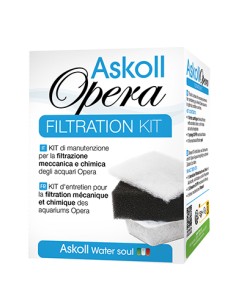 Materiale filtrante di ricambio per acquari Askoll Opera