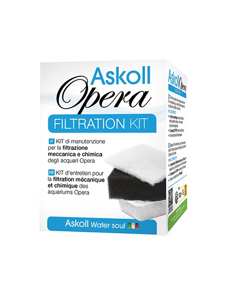 Materiale filtrante di ricambio per acquari Askoll Opera