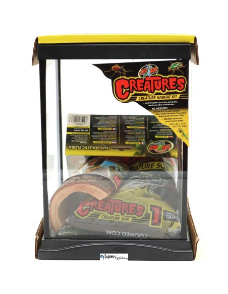 Zoo Med Terrario in vetro Habitat kit Creature 22x22x30