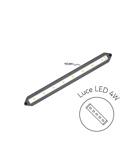 Aqpet Simply LED 30 – acquario cm39x22,5x30h completo di filtro e illuminazione