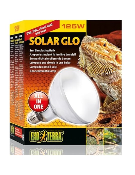 Exo Terra Solar Glo, lampada che simula la luce solare, 125W, attacco E27,Weiß