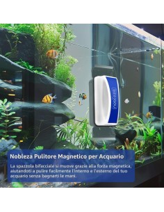 Nobleza - Doppio raschietto magnetico per acquario... 2
