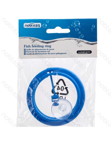 Nobleza Anello Alimentazione Pesci Galleggiante per Acquario 13x7.5cm